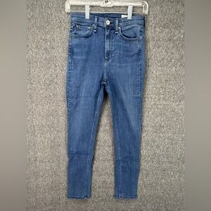 Rag & Bone Jeans Womens 26 Blue Nina High Rise Ankle Skinny Stretch Denim